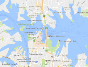 sydney australia guide map the rocks