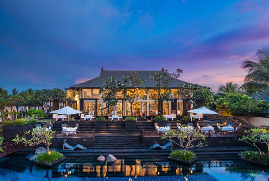 Exterior of Kayuputi Restaurant St.Regis Bali