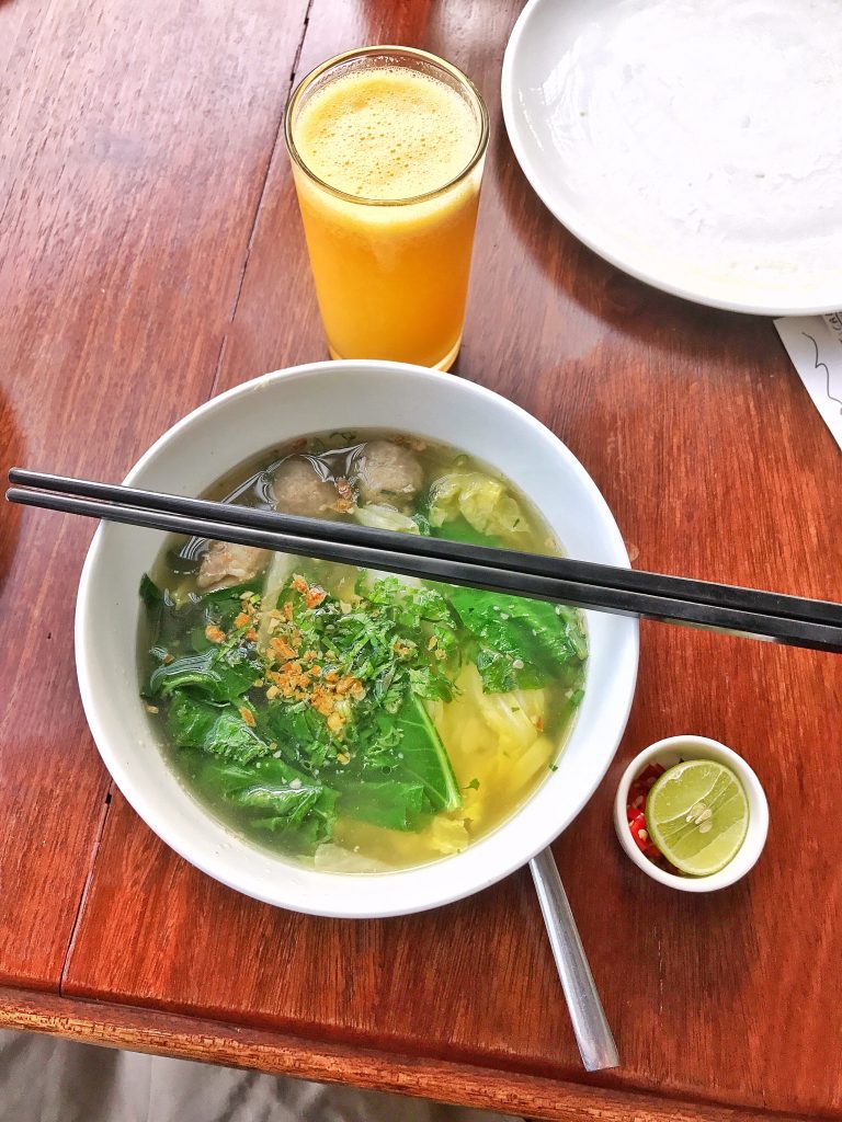 Noodle Soup Viroth's Hotel Siem Reap Cambodia