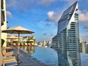 Okura Prestige Bangkok infinity pool