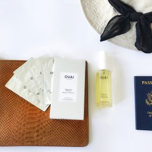 Ouai travel toiletries hair oil conditioner