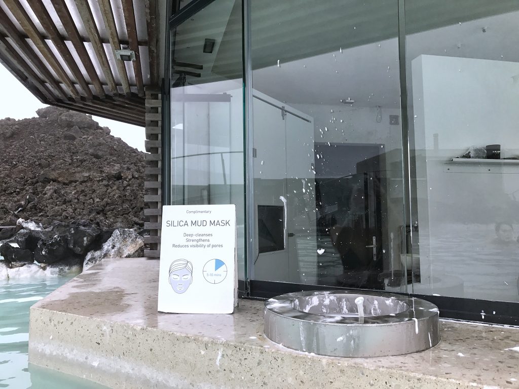 Blue lagoon Reykjavik Iceland Silica mask