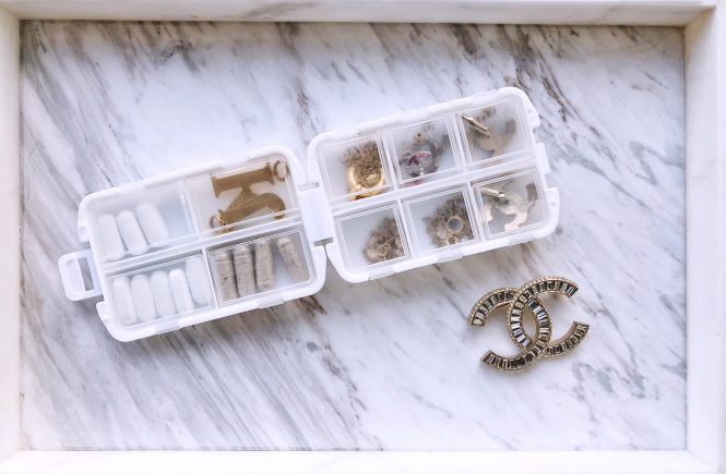 pill box jewelry organizer for travel